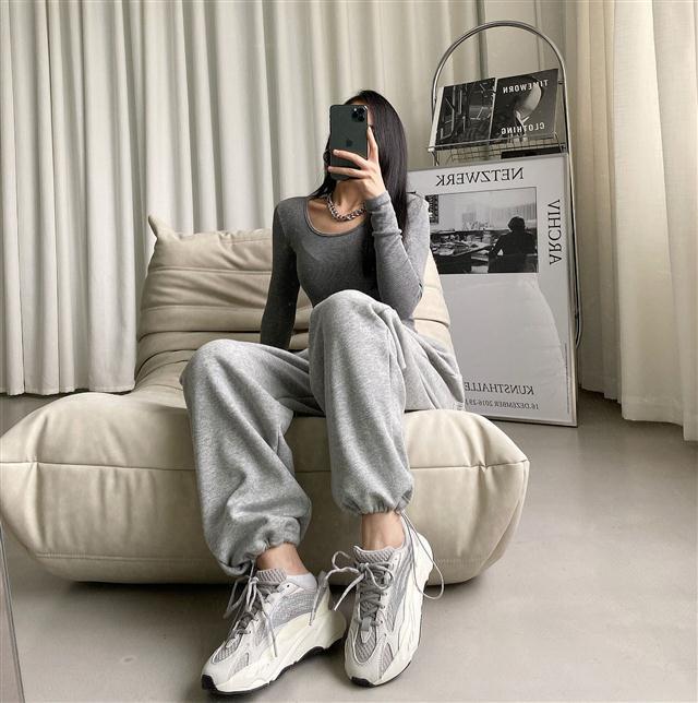 Gray Sweatpants Baggy