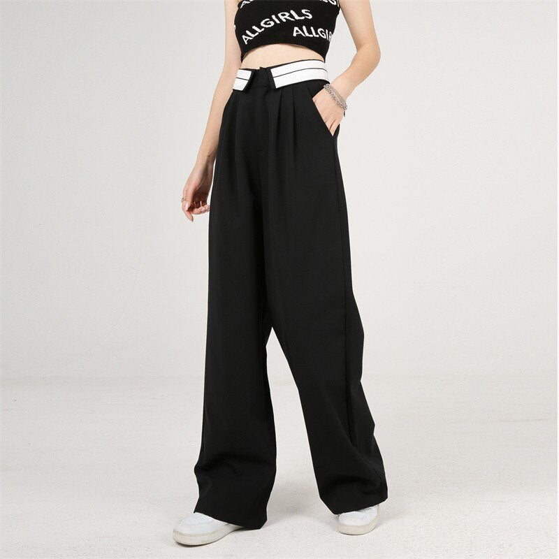 Vintage High Waist Suit Pants