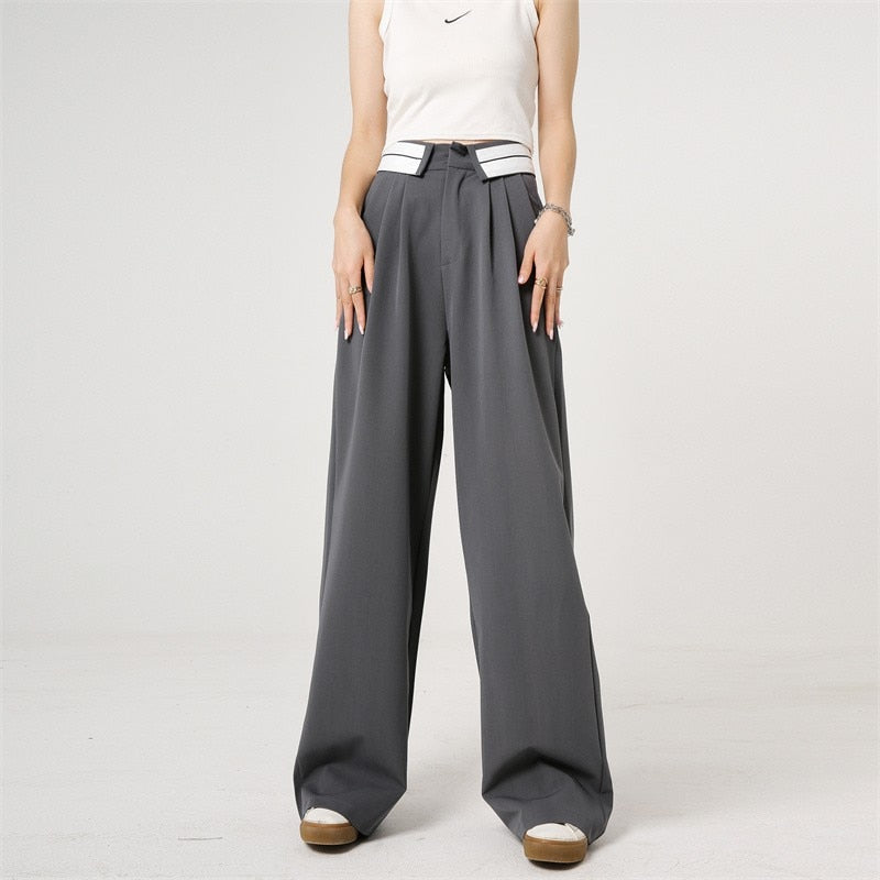 Vintage High Waist Suit Pants