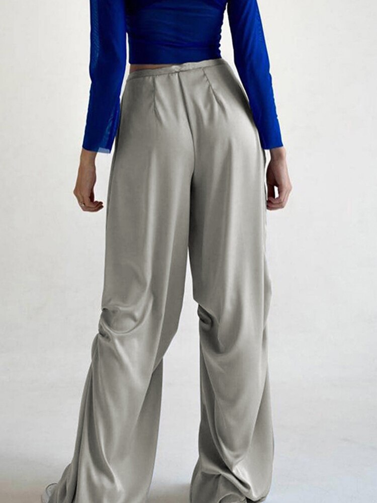 Satin Loose Pants