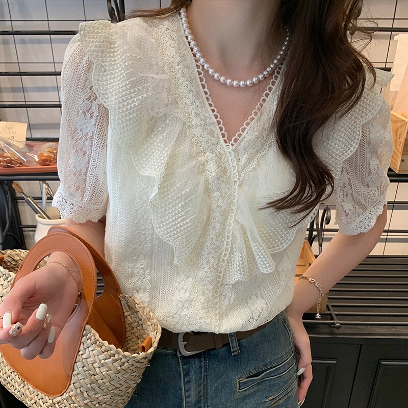 Ruffles and Lace Shirt