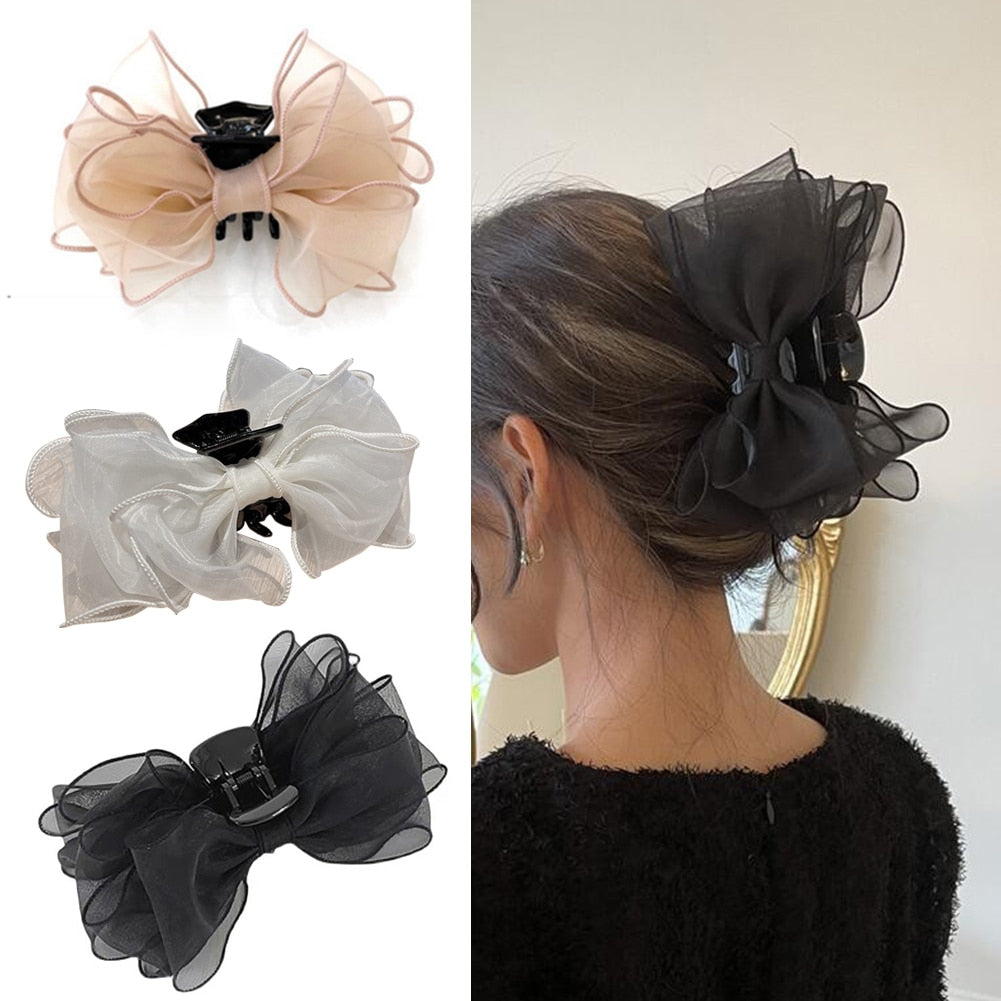 Big Bow Hair Claw Clip